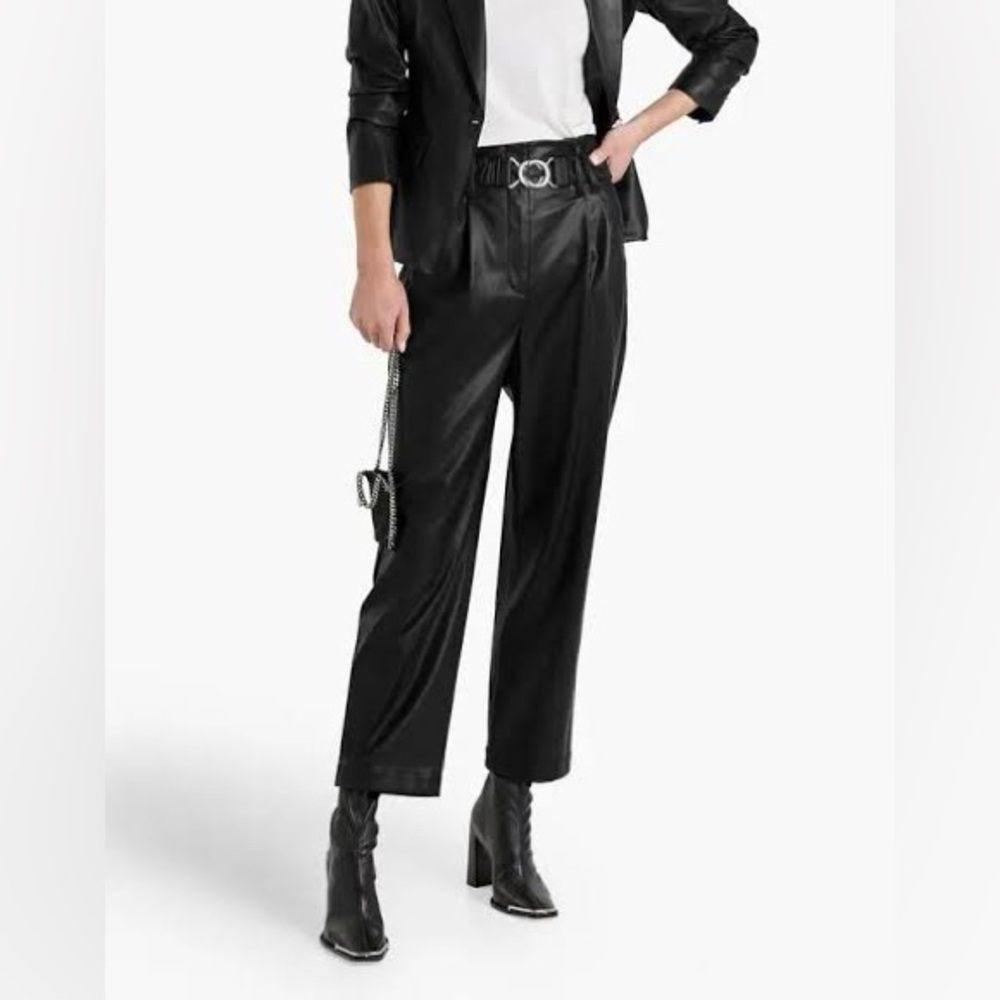 10 Crosby Derek Lam faux leather pant